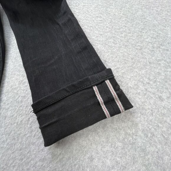 Railcar Fine Good Monrovia Jeans Womens 26 Black Selvedge Raw Denim Skinny USA - Picture 11 of 15